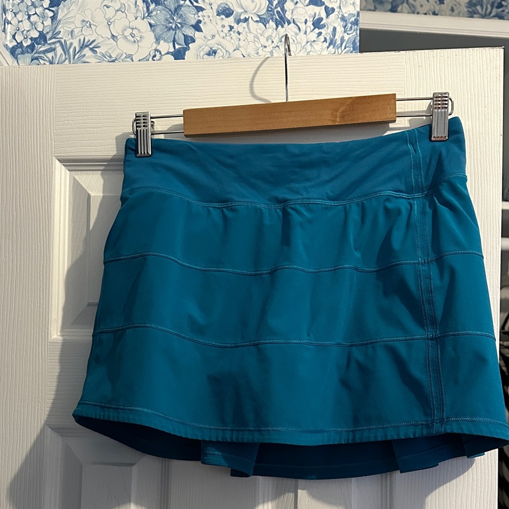 Teal lulu lemon Athletic Skirt